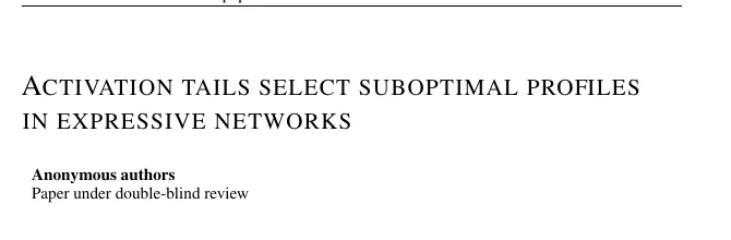 Title and abstract heading for the Activation Tails paper
